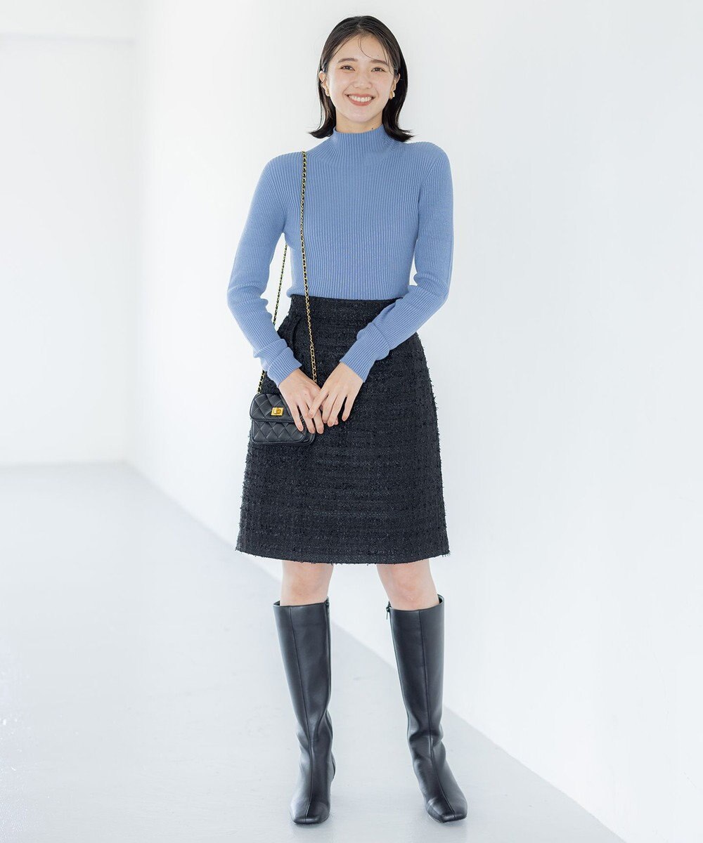 組曲 L ファンシーツィード ミニスカート 