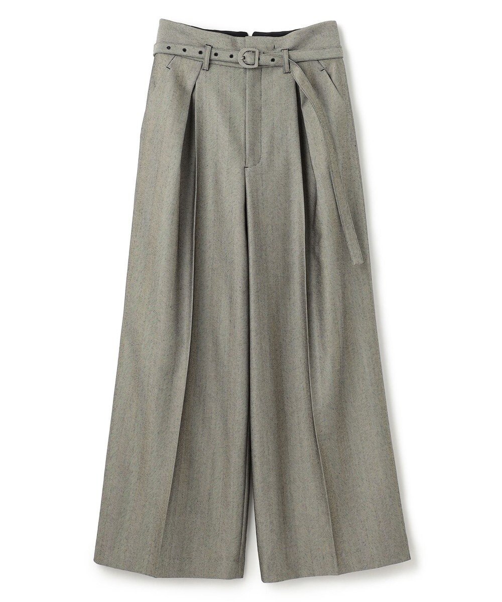 uncrave ヘリンボーンスーツ ワイドパンツ（uncrave WHITE） 