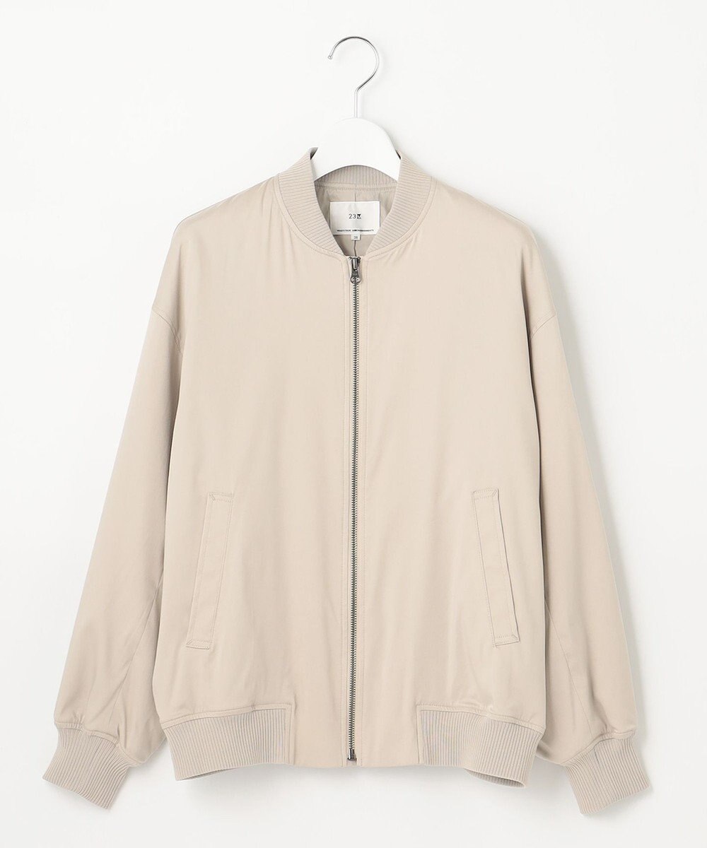 23区 【洗える】テンセルナイロンストレッチ MA-1 ブルゾン 
