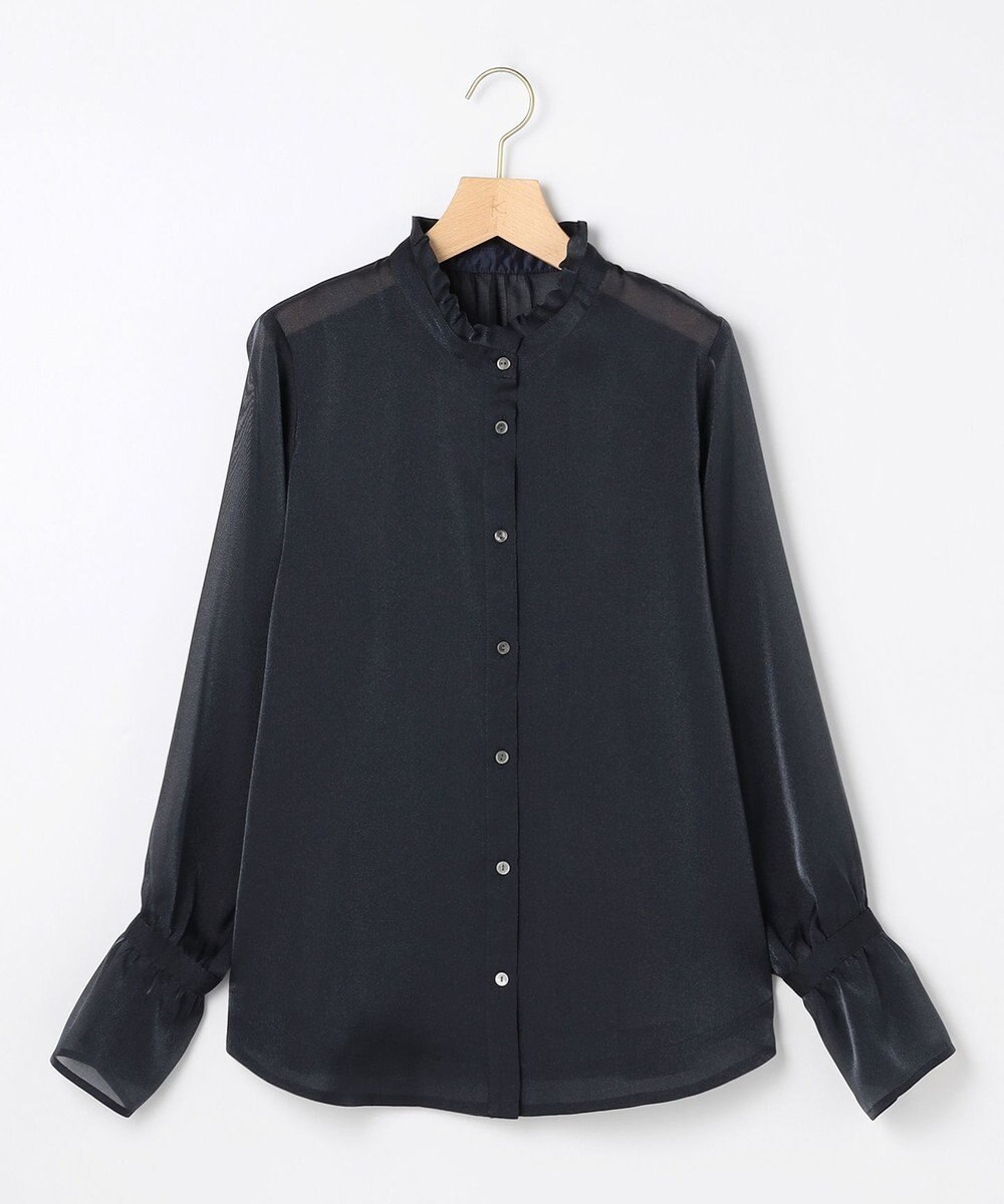 組曲 L 【WEB限定】シャイニーオーガンボウタイ付き ブラウス 