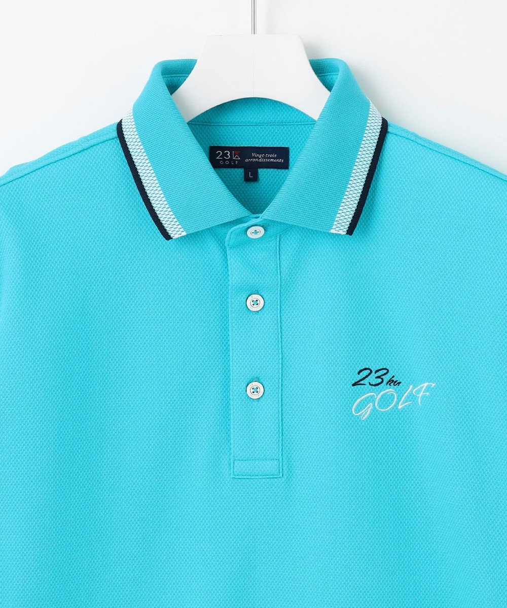 23区GOLF 【MEN】【キングサイズ/UVケア/吸水速乾】ハニカムカノコ 半袖ポロシャツ 