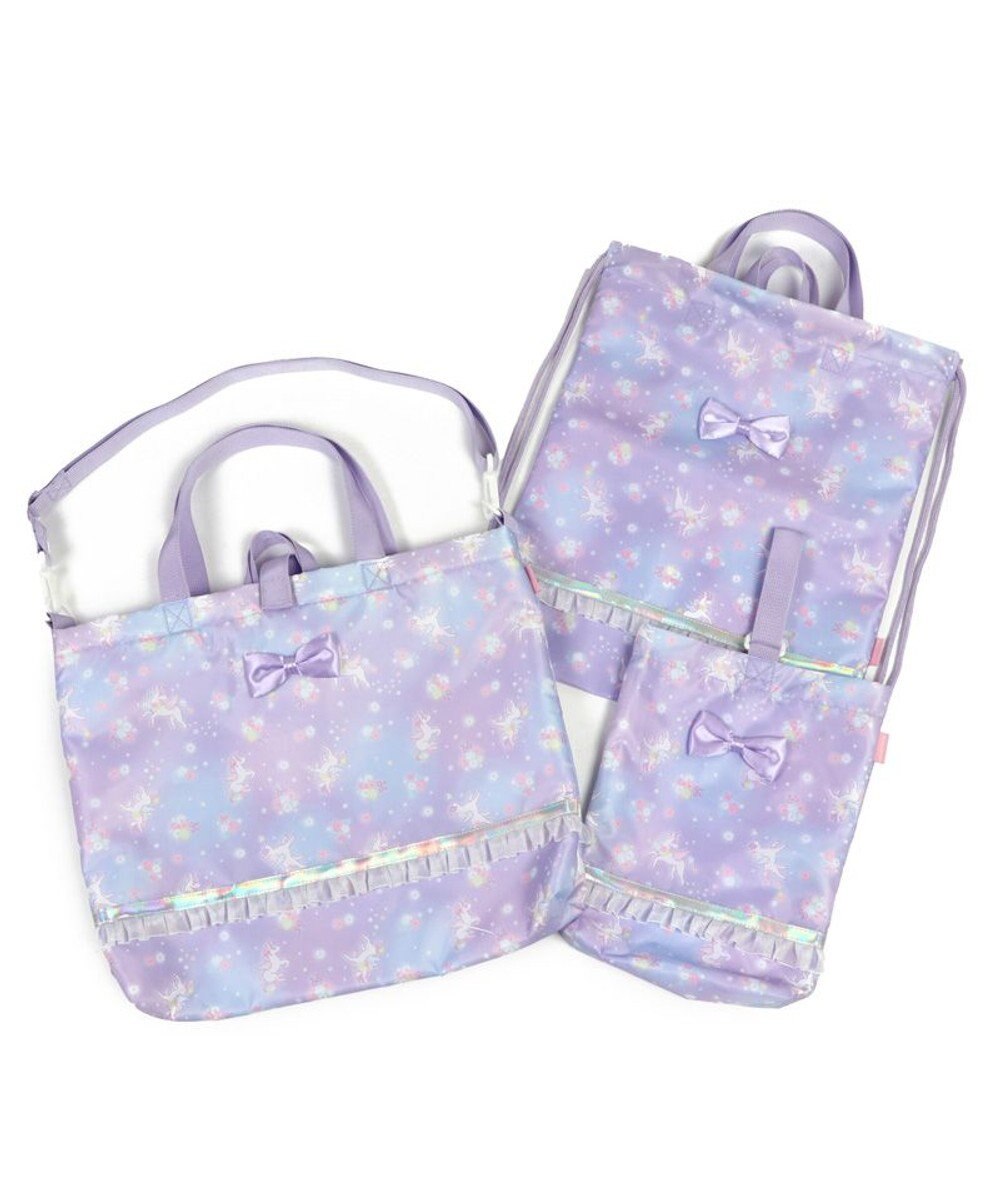Mother garden マザーガーデン ユニコーン 通園・通学バッグ 3点セット 《フラワー柄》 