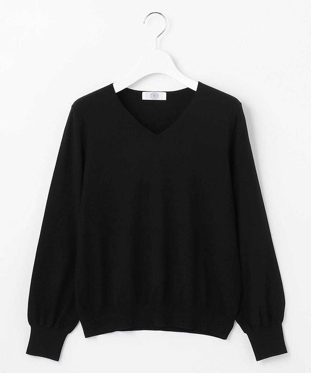 J.PRESS LADIES 【洗える】PRINCE Vネック ニット 