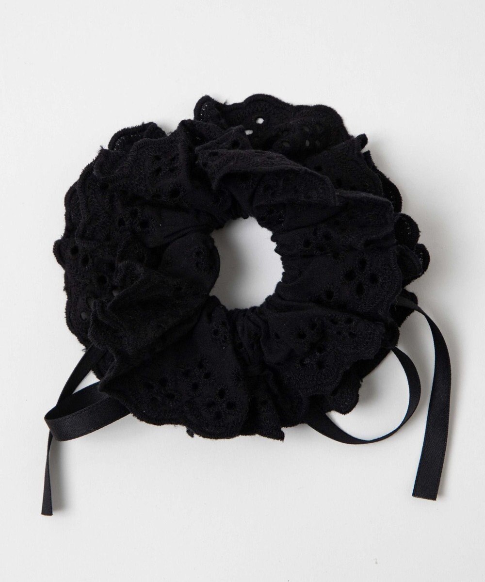 WEGO Lリボン付きレースシュシュ 