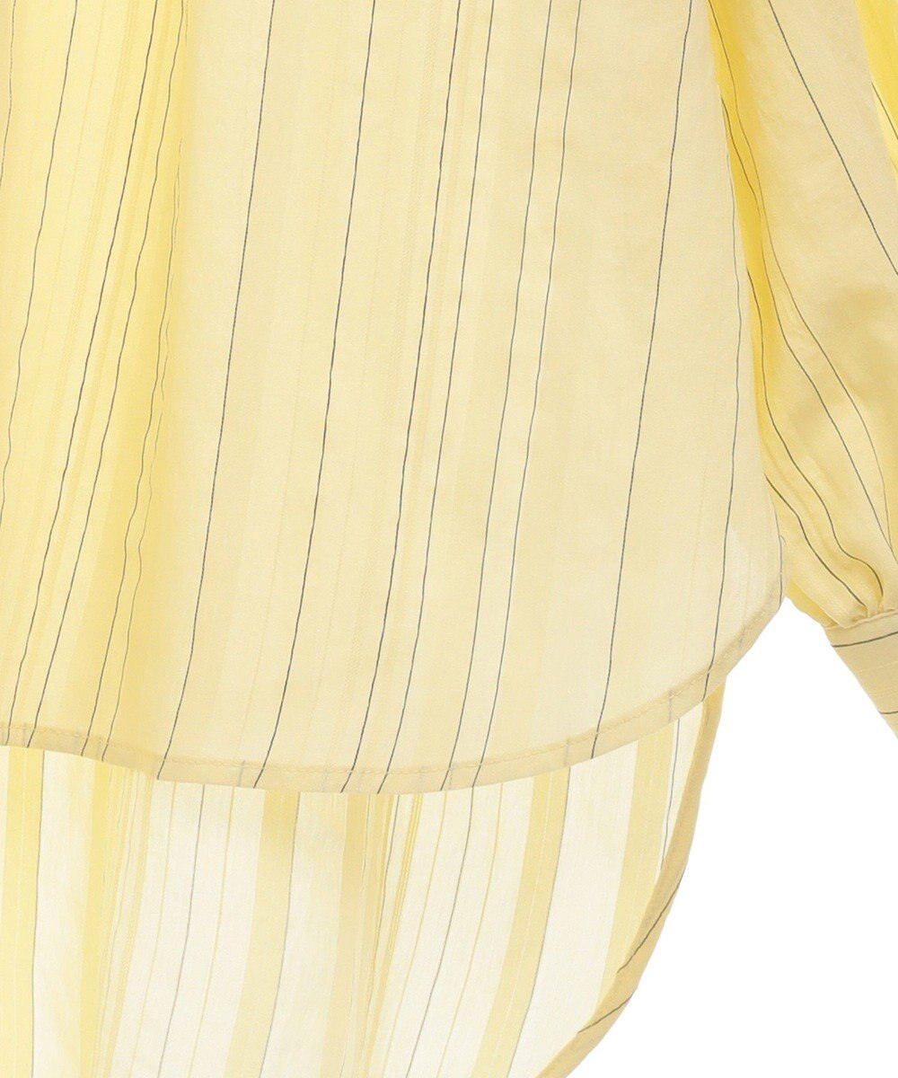 Green Parks ドロストネックシアーストライプチュニック 