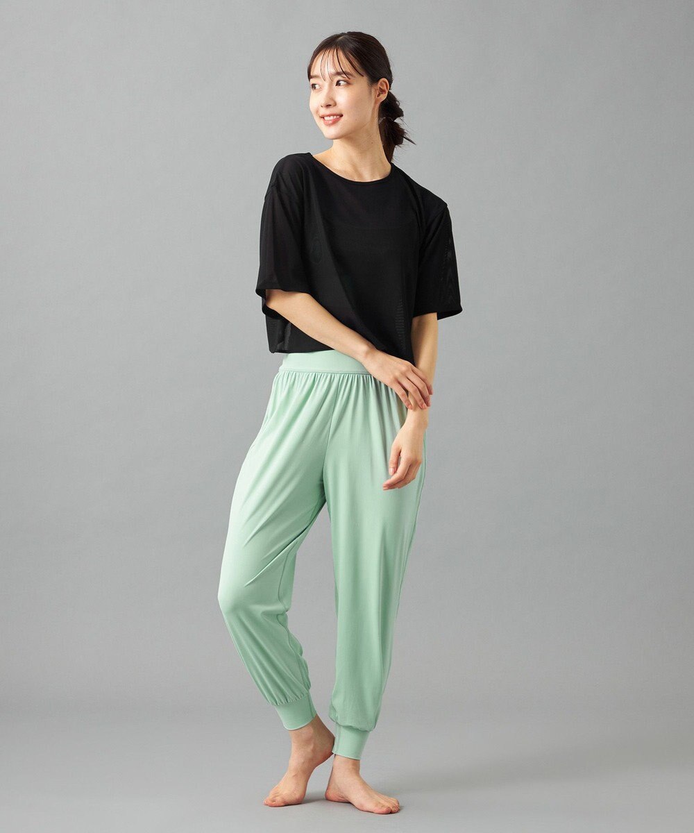 Chacott Chacott BALANCE シアーリブバックシャンTシャツ 