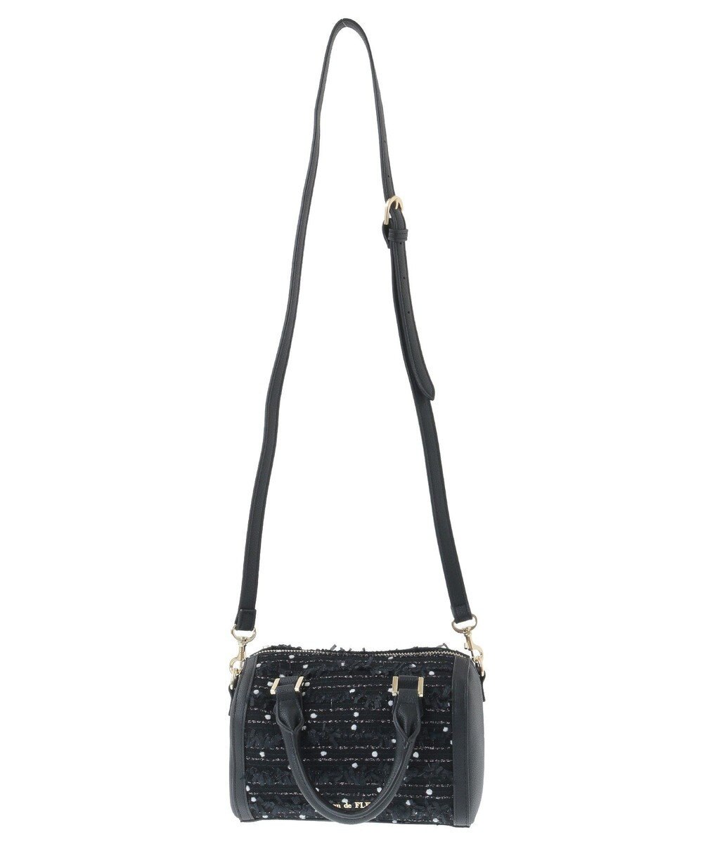 Maison de FLEUR LINTONツイード2Wayミニボストンバッグ 