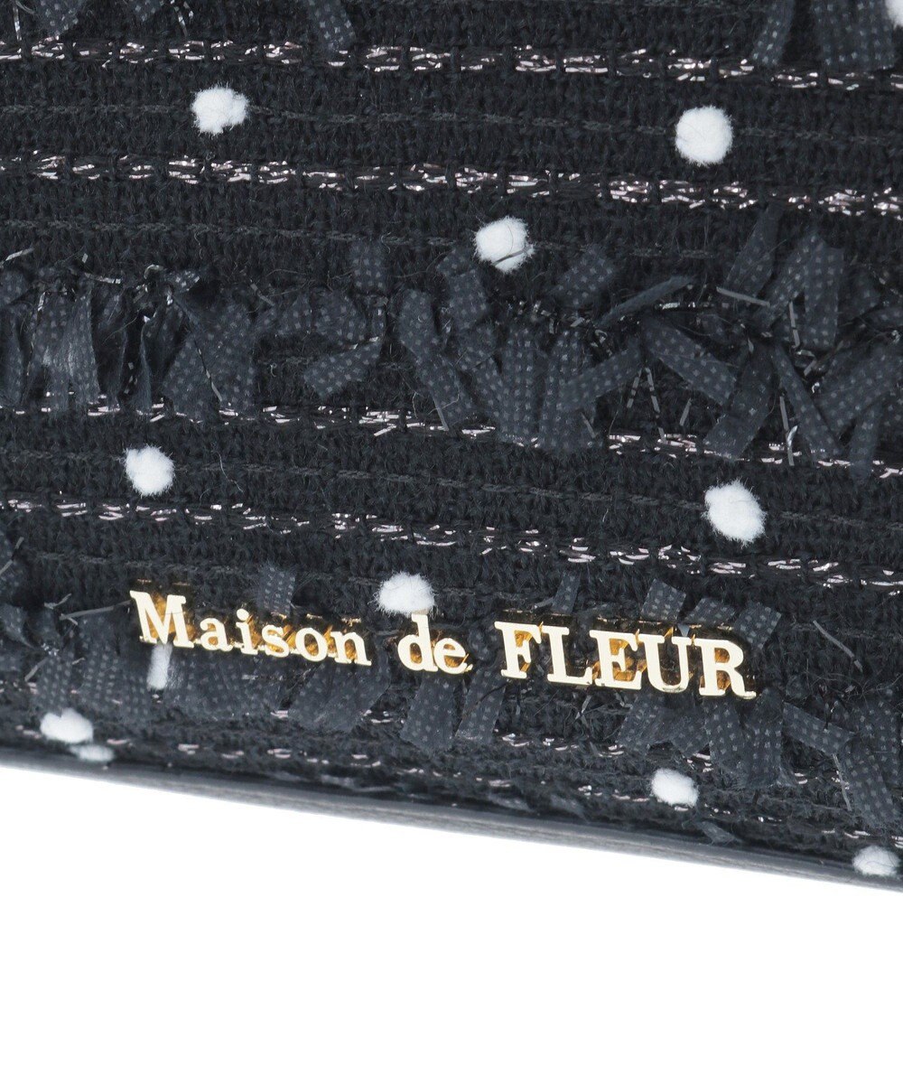 Maison de FLEUR LINTONツイード2Wayミニボストンバッグ 