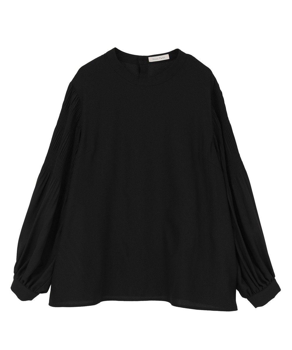 Green Parks Ｏ．袖プリーツブラウス 