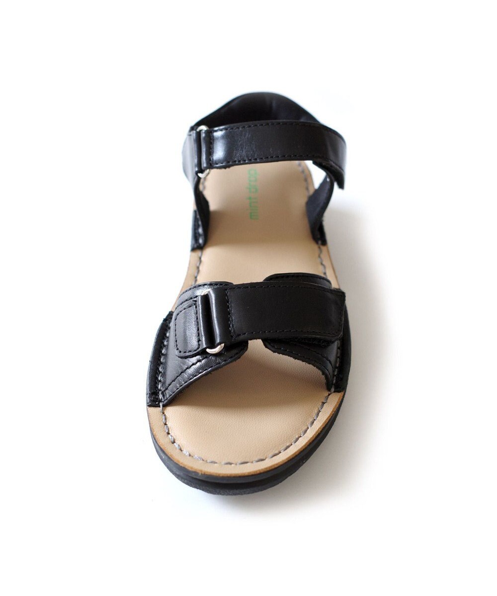 Pointer 本革 甲幅調整 超軽量マジックテープ付きサンダル 