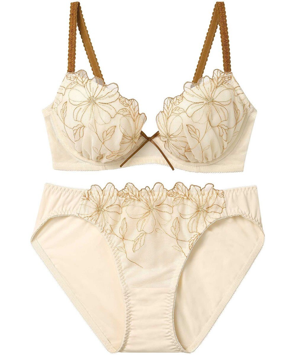 AMPHI ブラジャー ショーツセット 自然なまる胸メイク 【ブラ＆ショーツセット】 上下セット ブラ BCC231 アンフィ／ワコール 