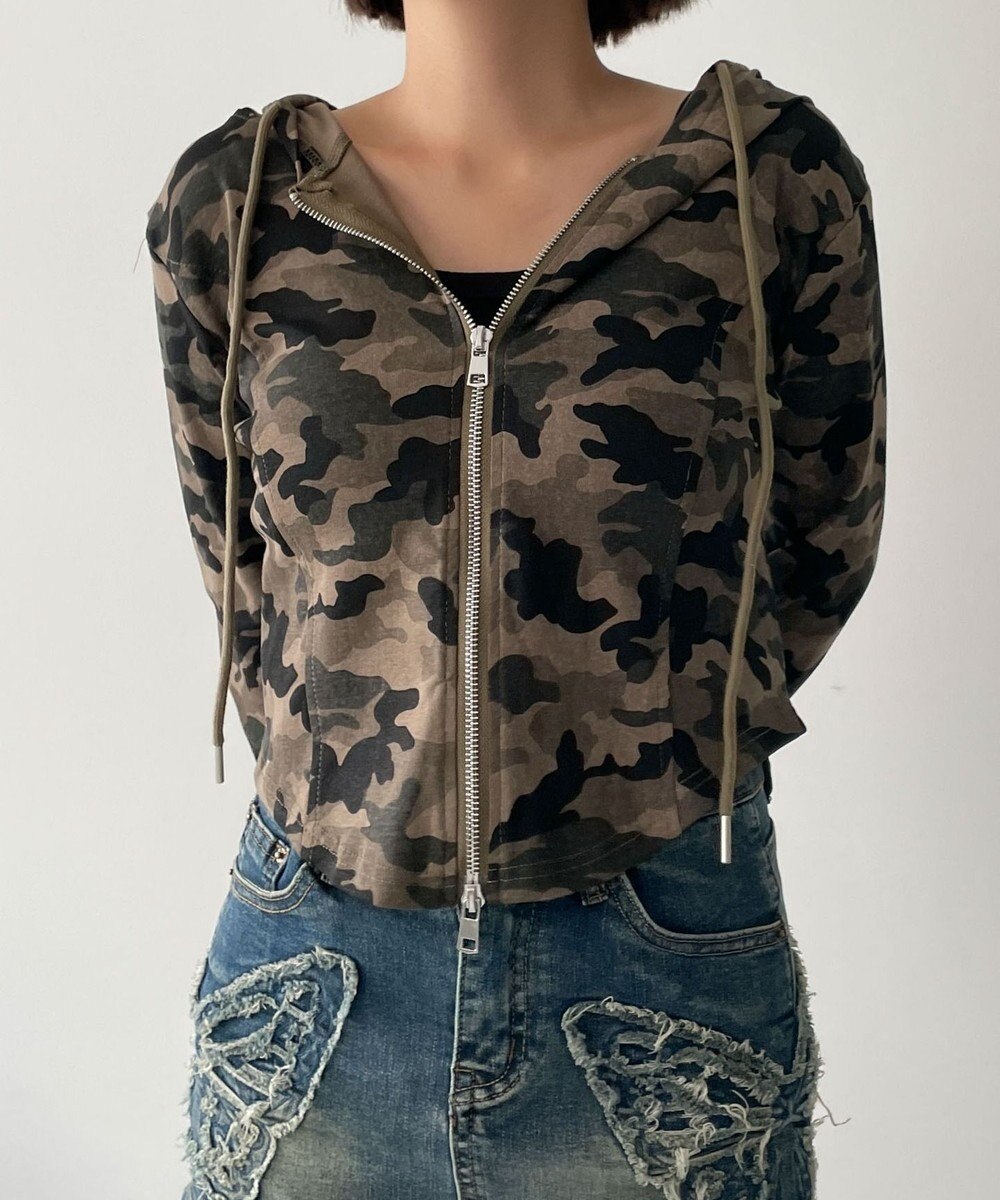 WEGO カーブヘムダブルZIPパーカー 