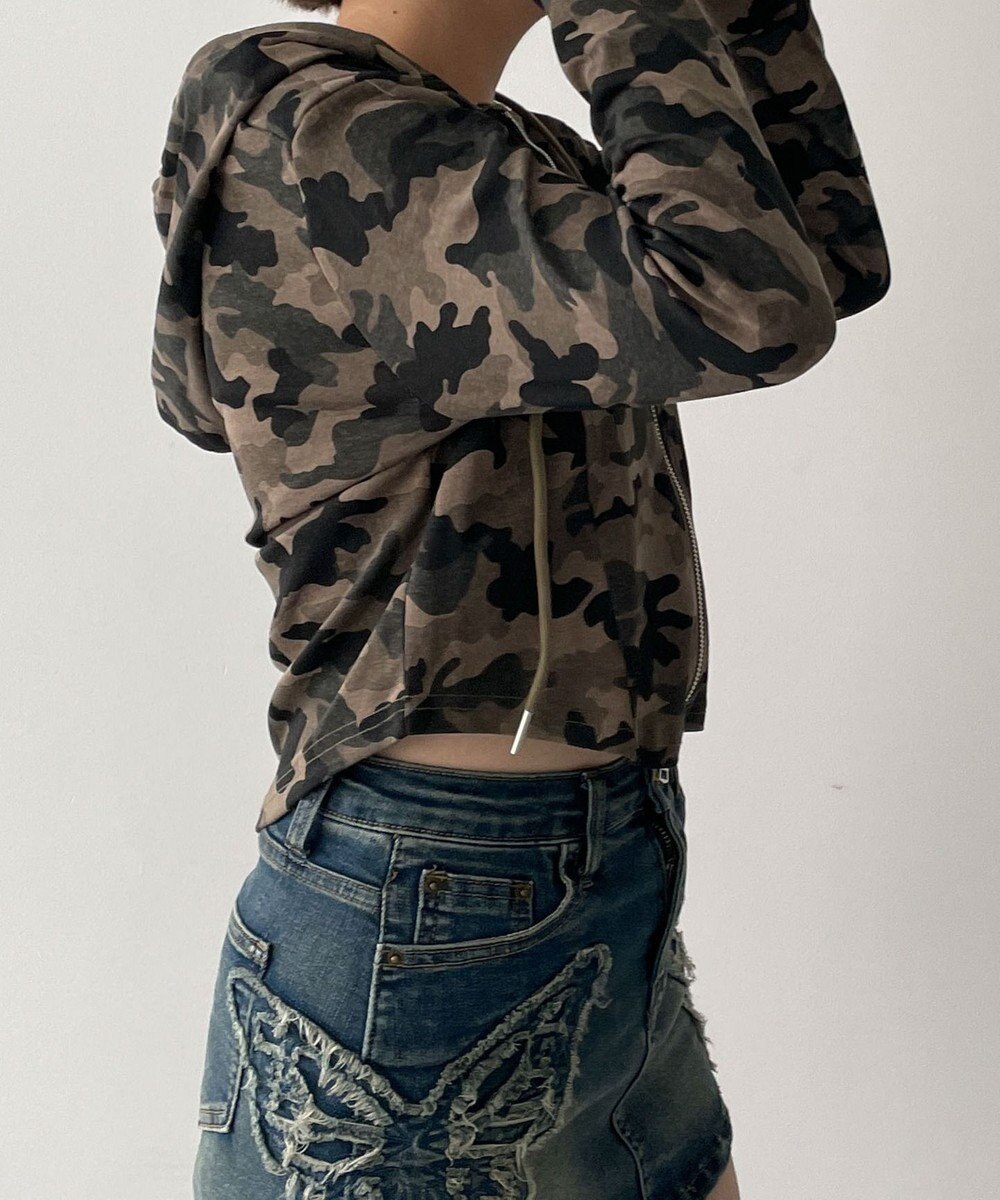 WEGO カーブヘムダブルZIPパーカー 