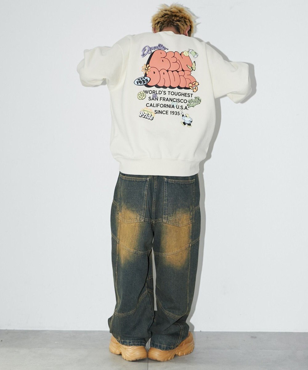 WEGO 【ユニセックス着用ITEM/MLサイズ展開/裏起毛】別注BENDAVISプランプロゴプルオーバー 