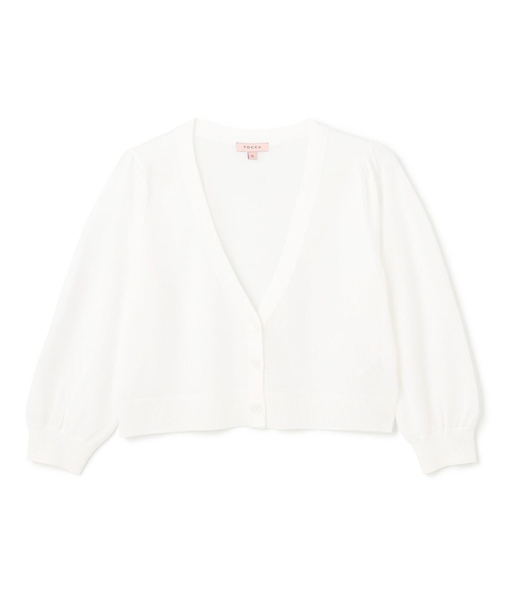 TOCCA 【美人百花掲載】SHEER BUBBLE KNIT ニットカーディガン 