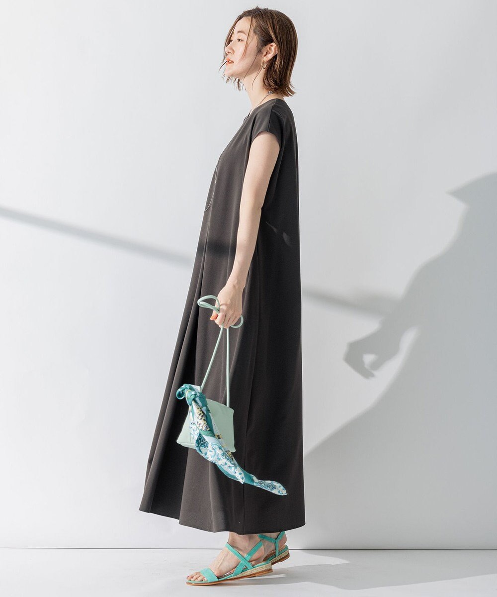 23区 S 【洗える】ライトピケジャージー フレア ワンピース 