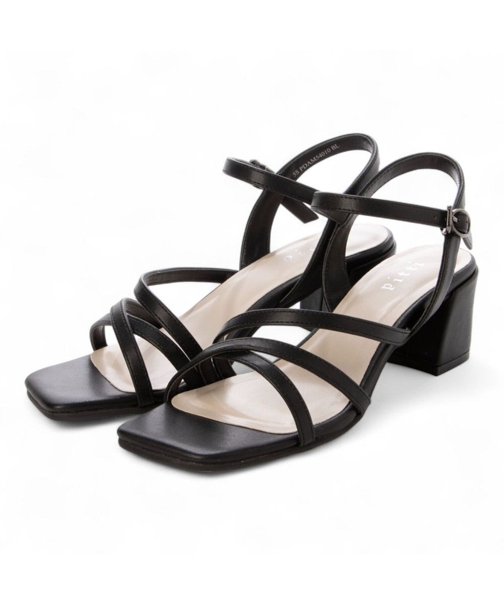 ing <Pitti>【WEB限定】アシンメトリークロスサンダル 