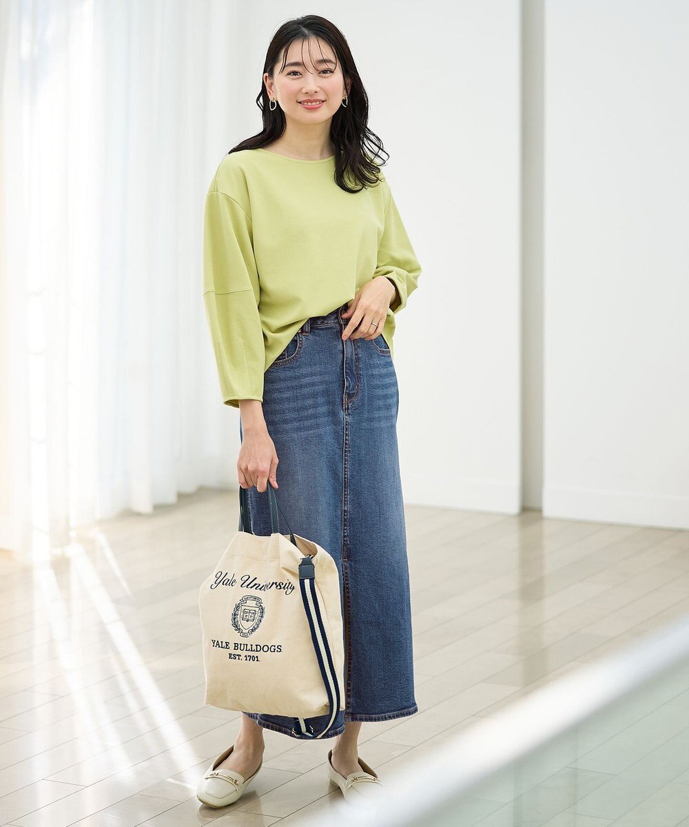 ANY L フロントスリットデニムスカート 