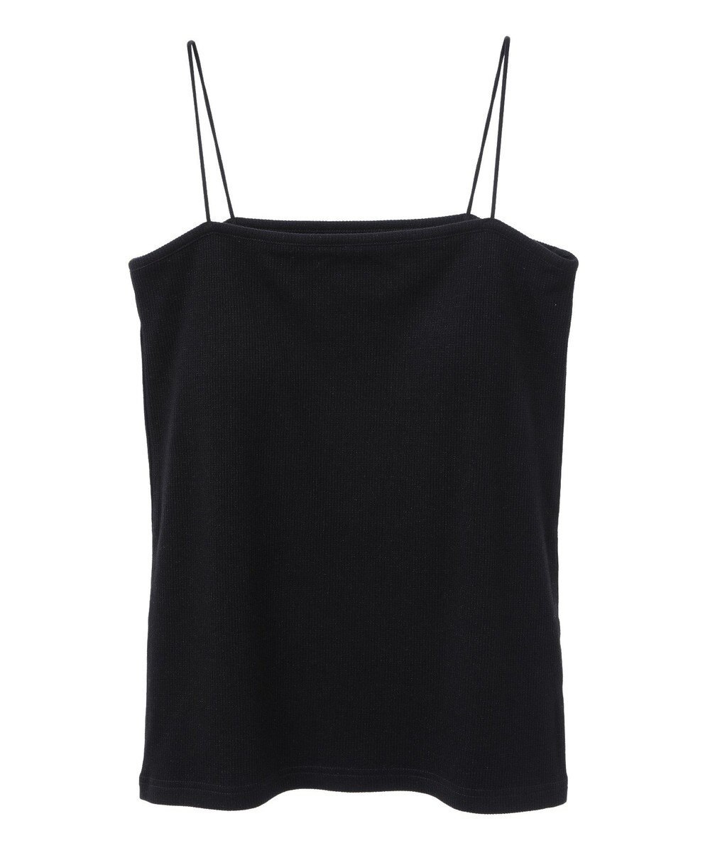 Green Parks カップ付ラメリブベアトップ 