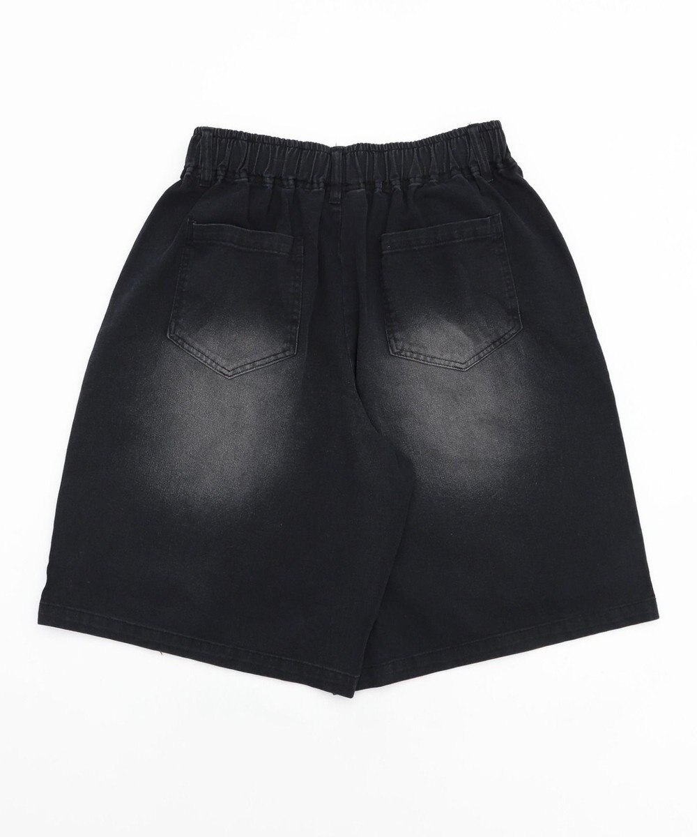 WEGO ツイルブラスト加工ワイドショートパンツ 