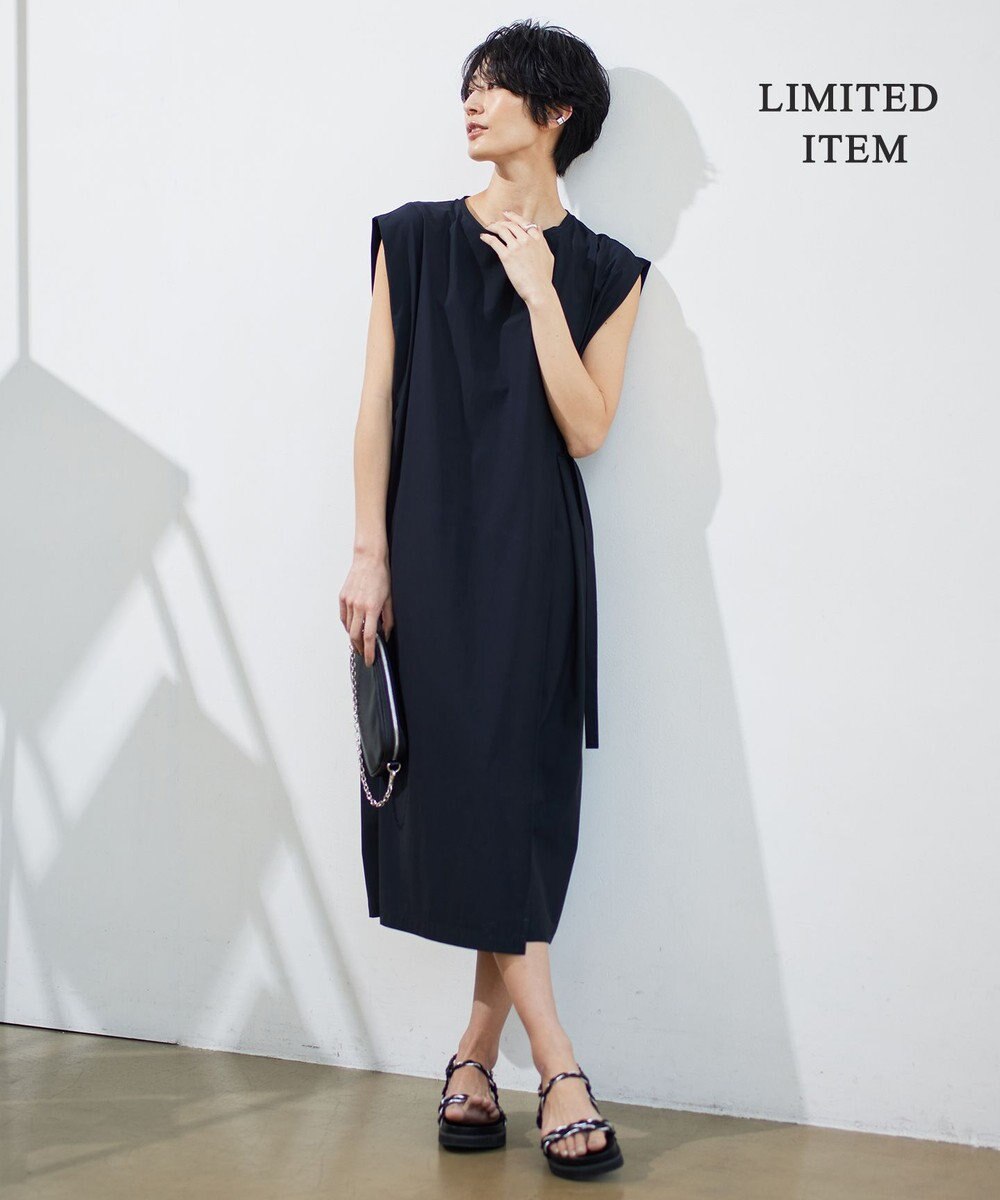 ICB 【接触冷感・UVカット・速乾・洗える】マットスキューバ ストレートワンピース 