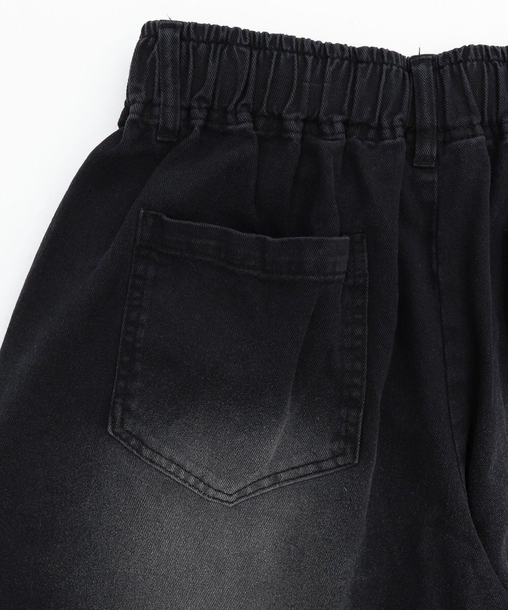 WEGO ツイルブラスト加工ワイドショートパンツ 