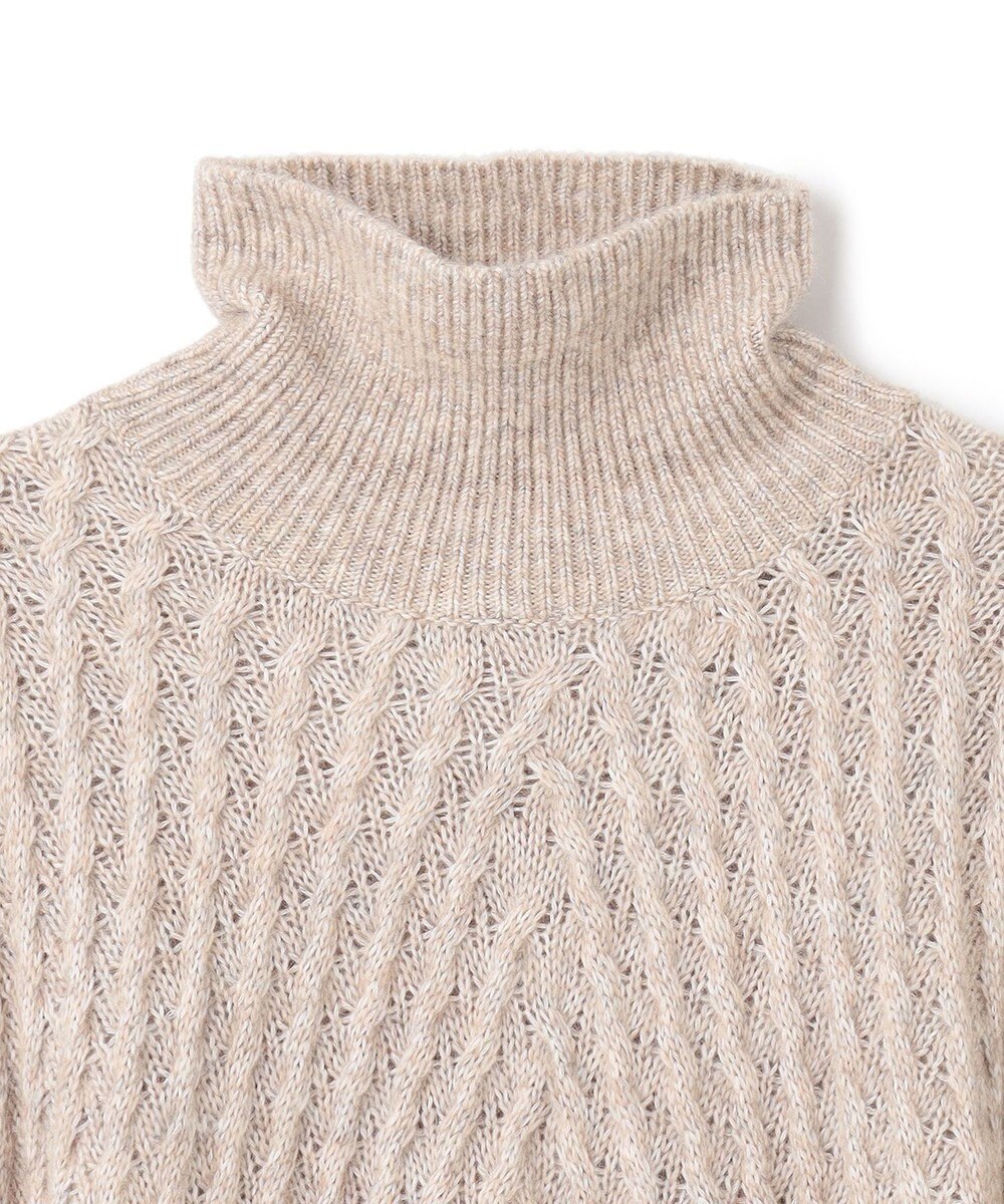JOSEPH ファジーケーブル　ハイネックニット 