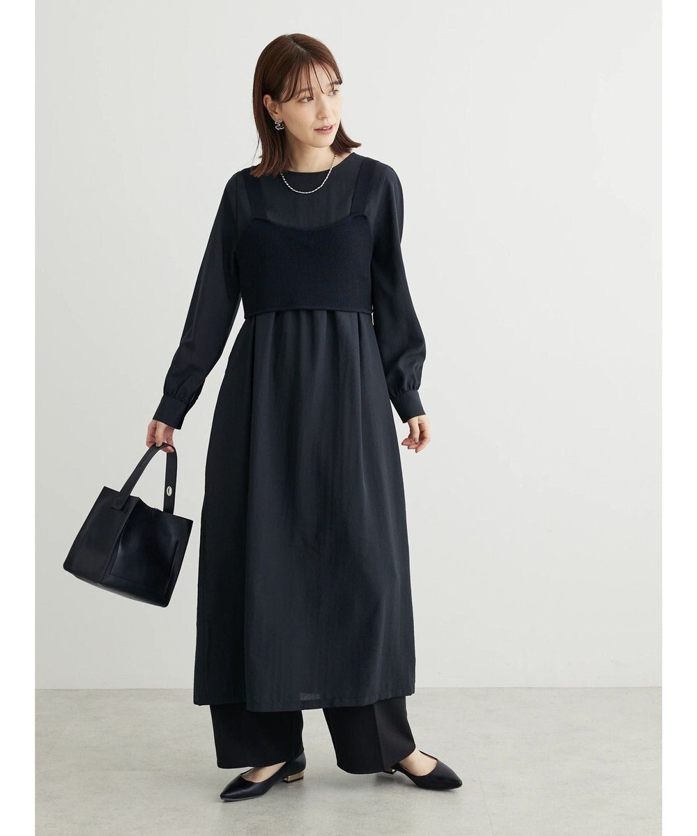 Green Parks Ｂ．ＳＥＴ２点ニットジレ＋ワンピース 