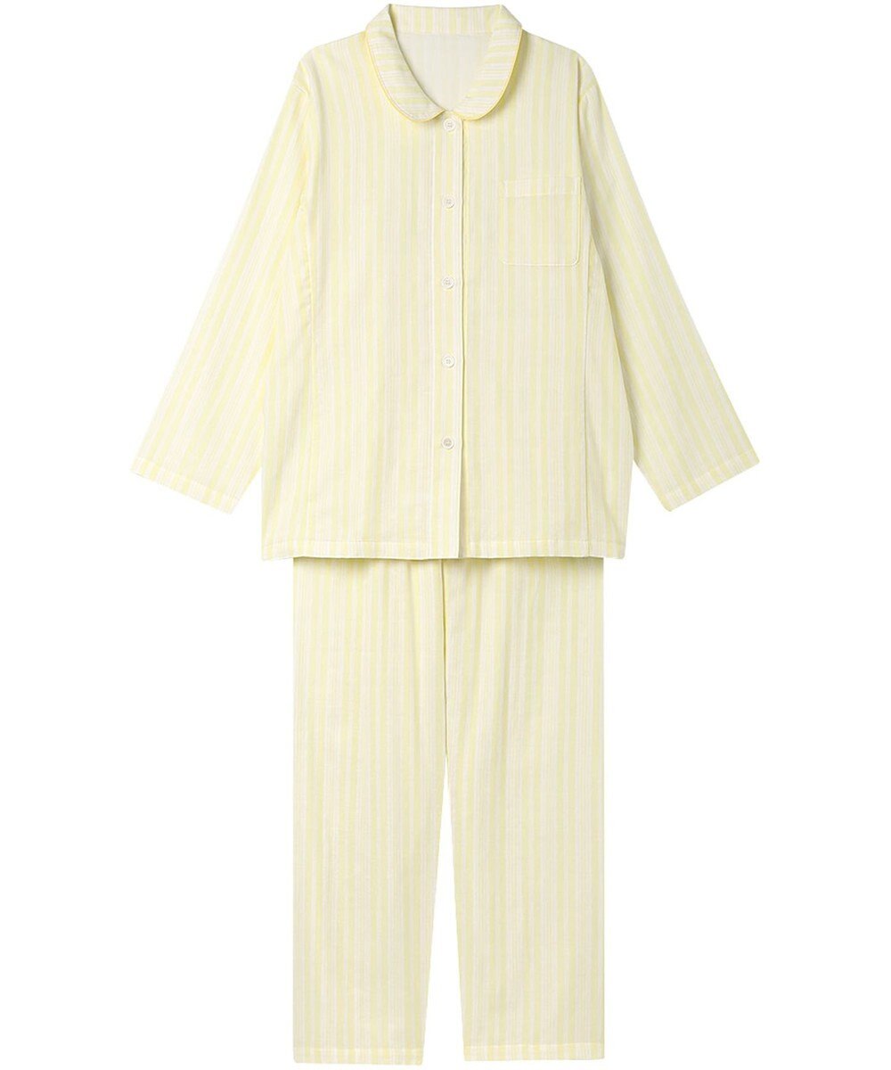 Wing パジャマ 長袖 長ズボン 綿100%(本体) 二重ガーゼ レディース EP8070 ウイング／ワコール 