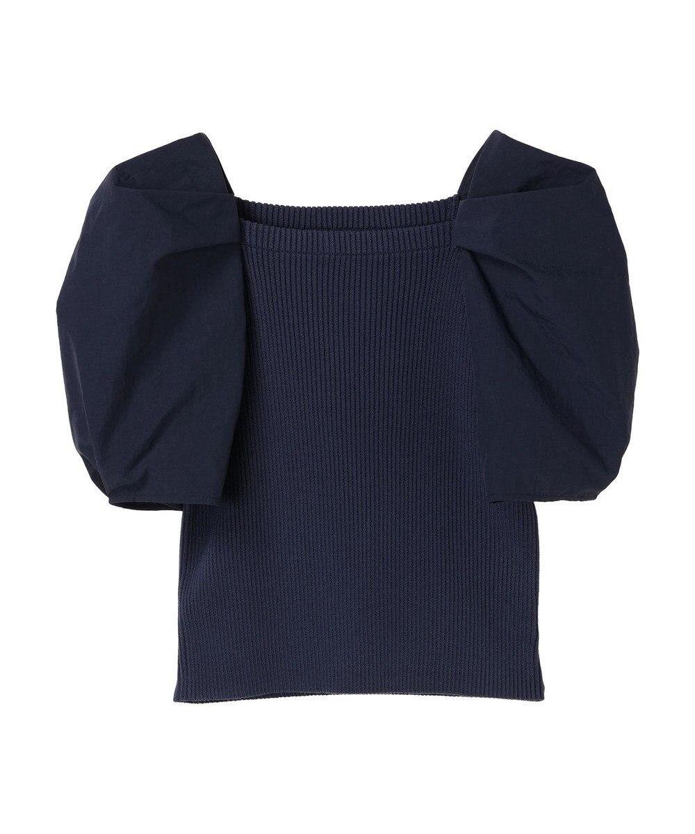 Green Parks ・ＡＮＤ　ＳＥＡＲＣＨ　布帛スリーブニットプルオーバー 