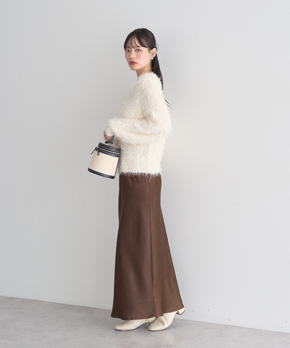 earth music&ecology ポンポンヤーンラメニットプルオーバー 