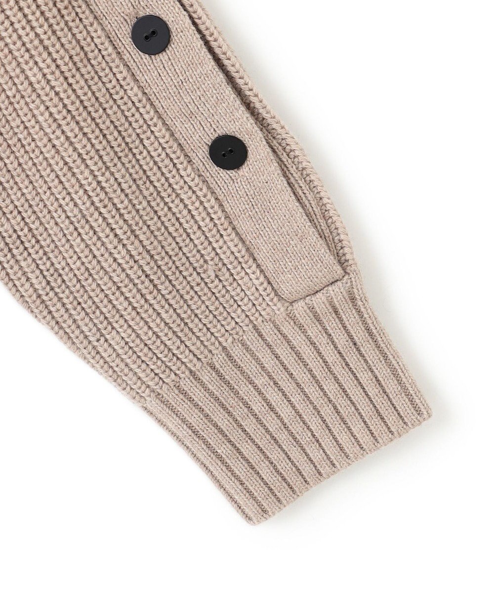 BEIGE， 【洗える】LEADER / ボタンディティールハイネックトップス 