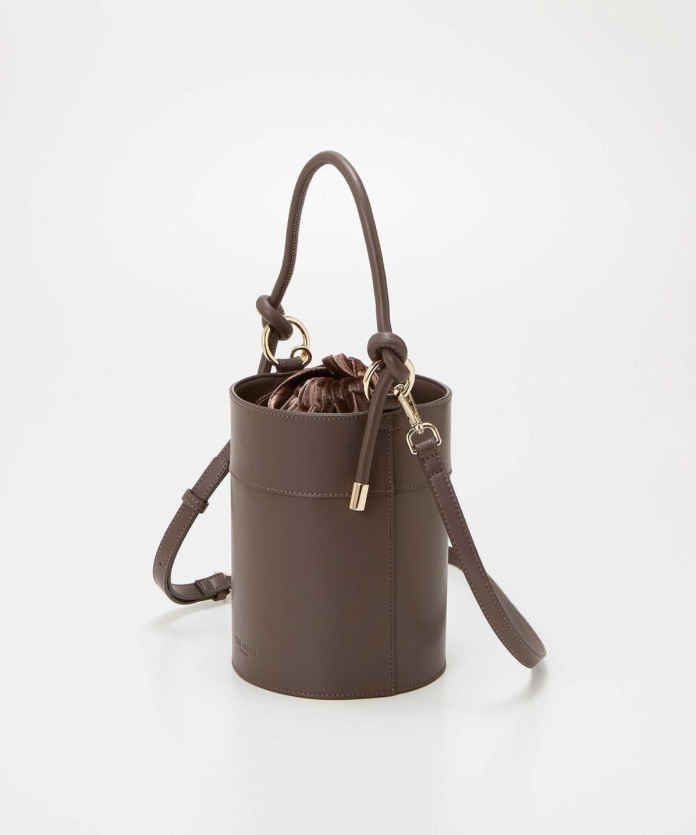 TOPKAPI 【TREASURE TOPKAPI】フェイクレザー バケツ 巾着 ショルダー バッグ 