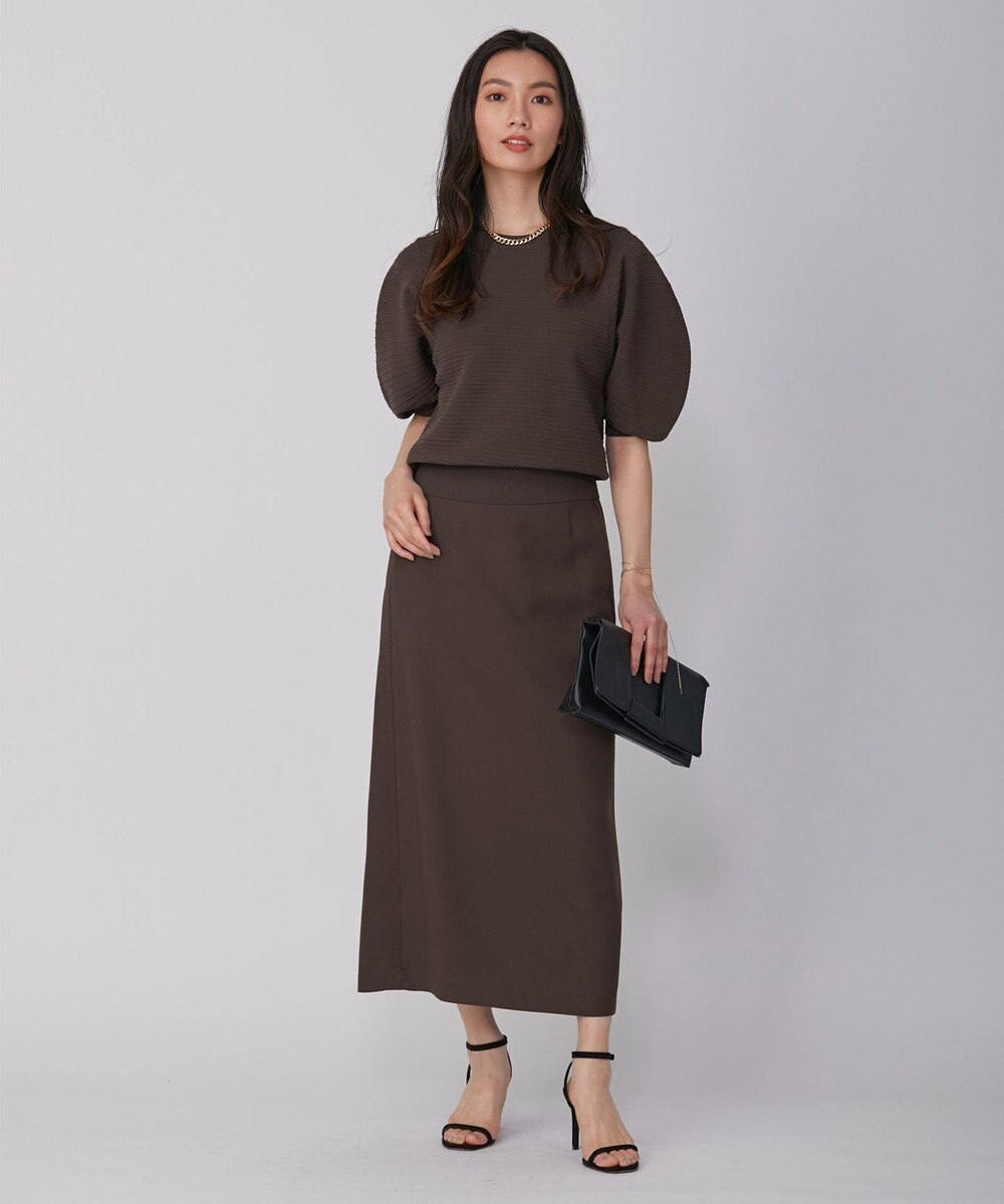 ICB 【WEB限定カラーあり・洗える】 FluidBackSatin スカート 