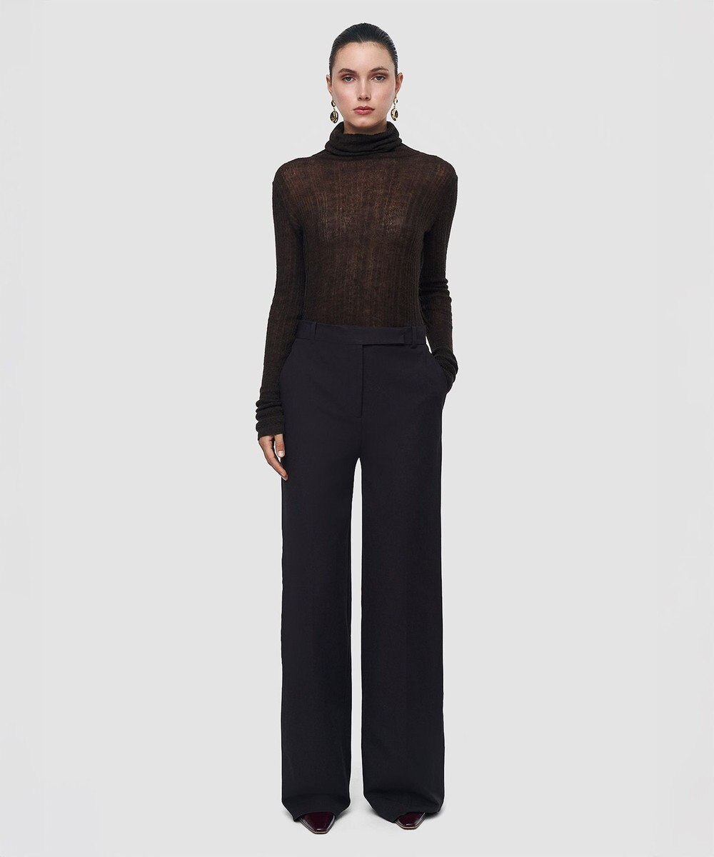 JOSEPH ギャバジンストレッチ ワイドレッグトラウザーズ YUKIO 