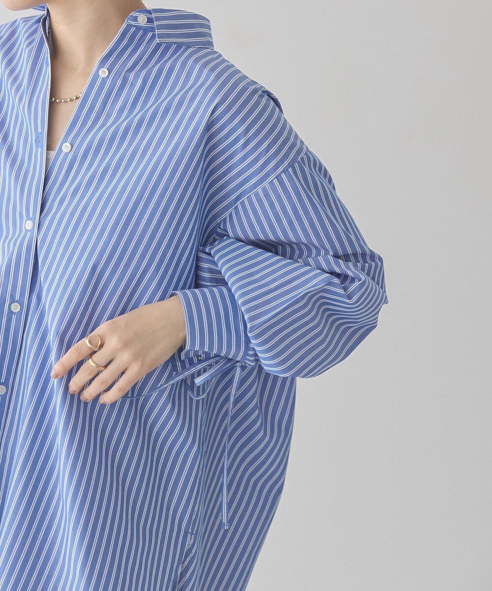 AMERICAN HOLIC 【WEB限定】イージーケアバックギャザーリボンシャツ 