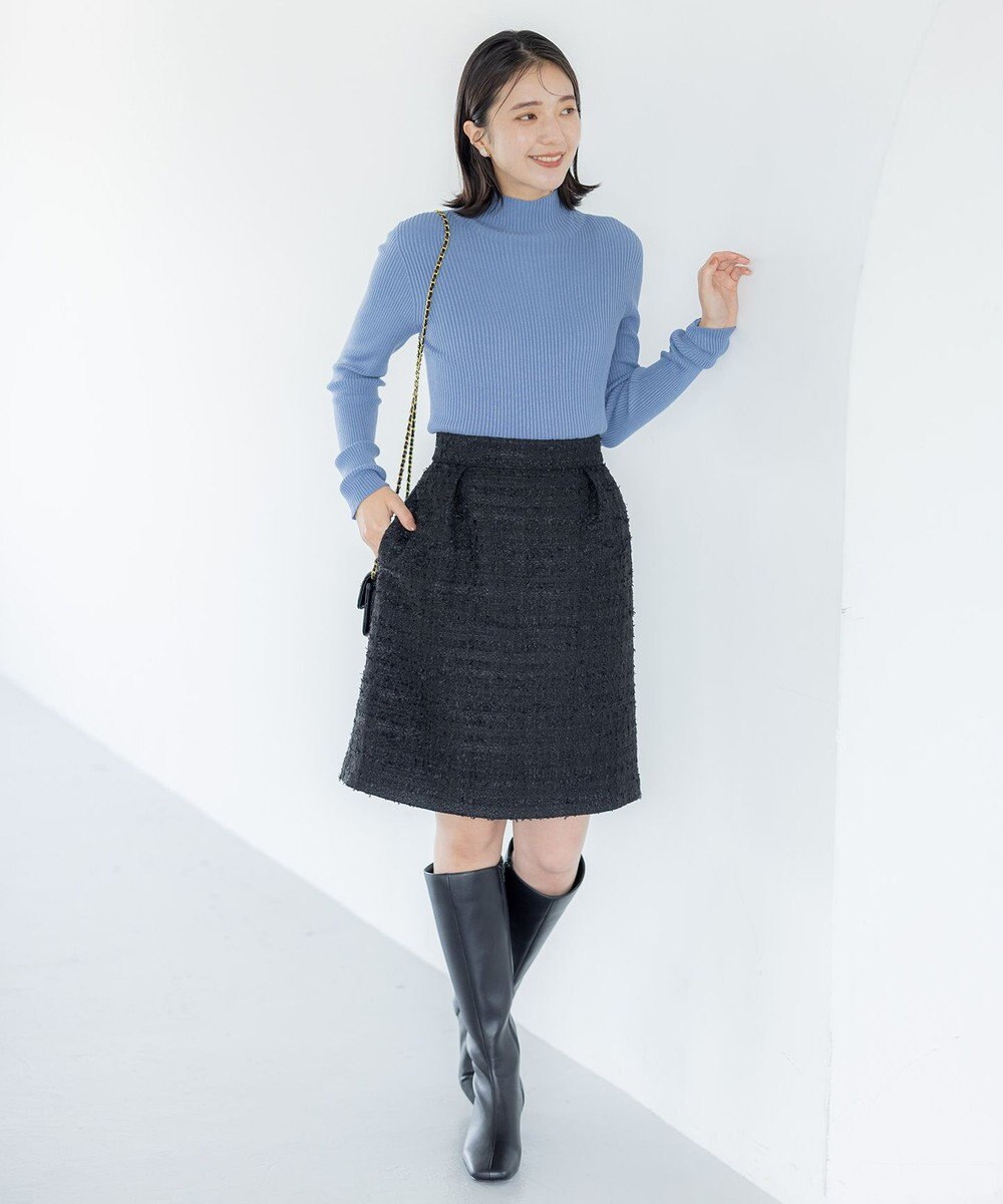 組曲 L ファンシーツィード ミニスカート 