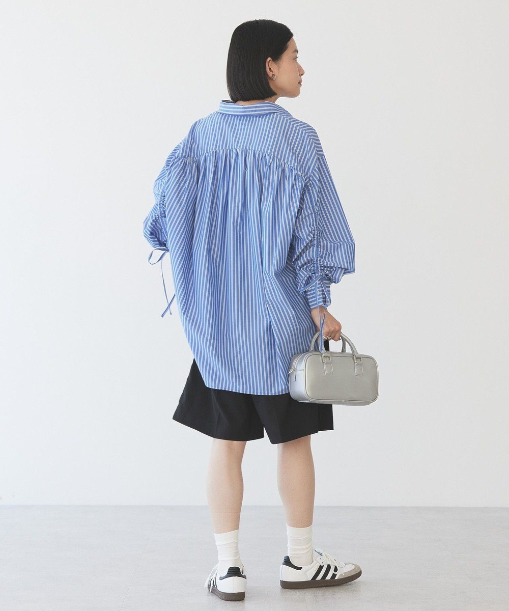 AMERICAN HOLIC 【WEB限定】イージーケアバックギャザーリボンシャツ 