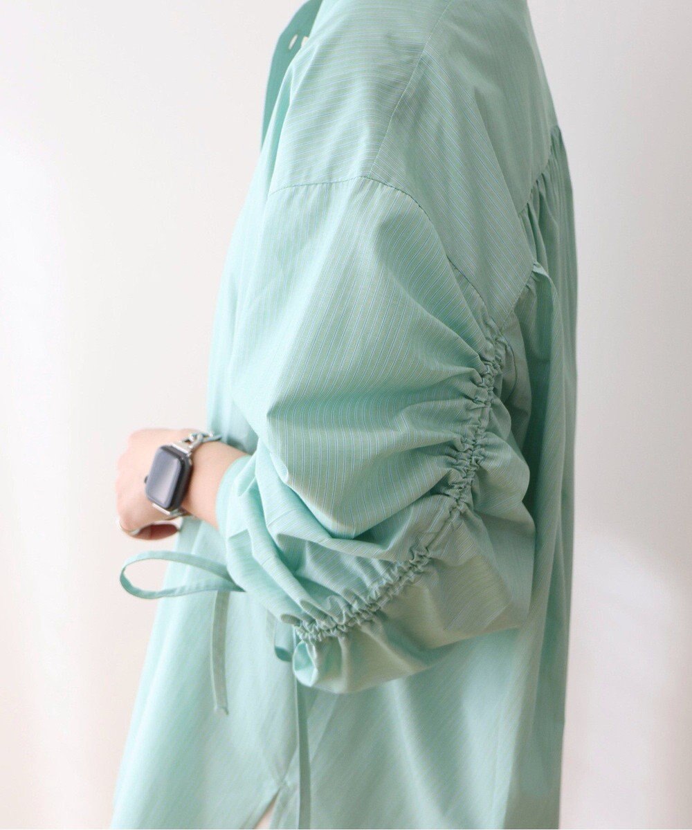 AMERICAN HOLIC 【WEB限定】イージーケアバックギャザーリボンシャツ 