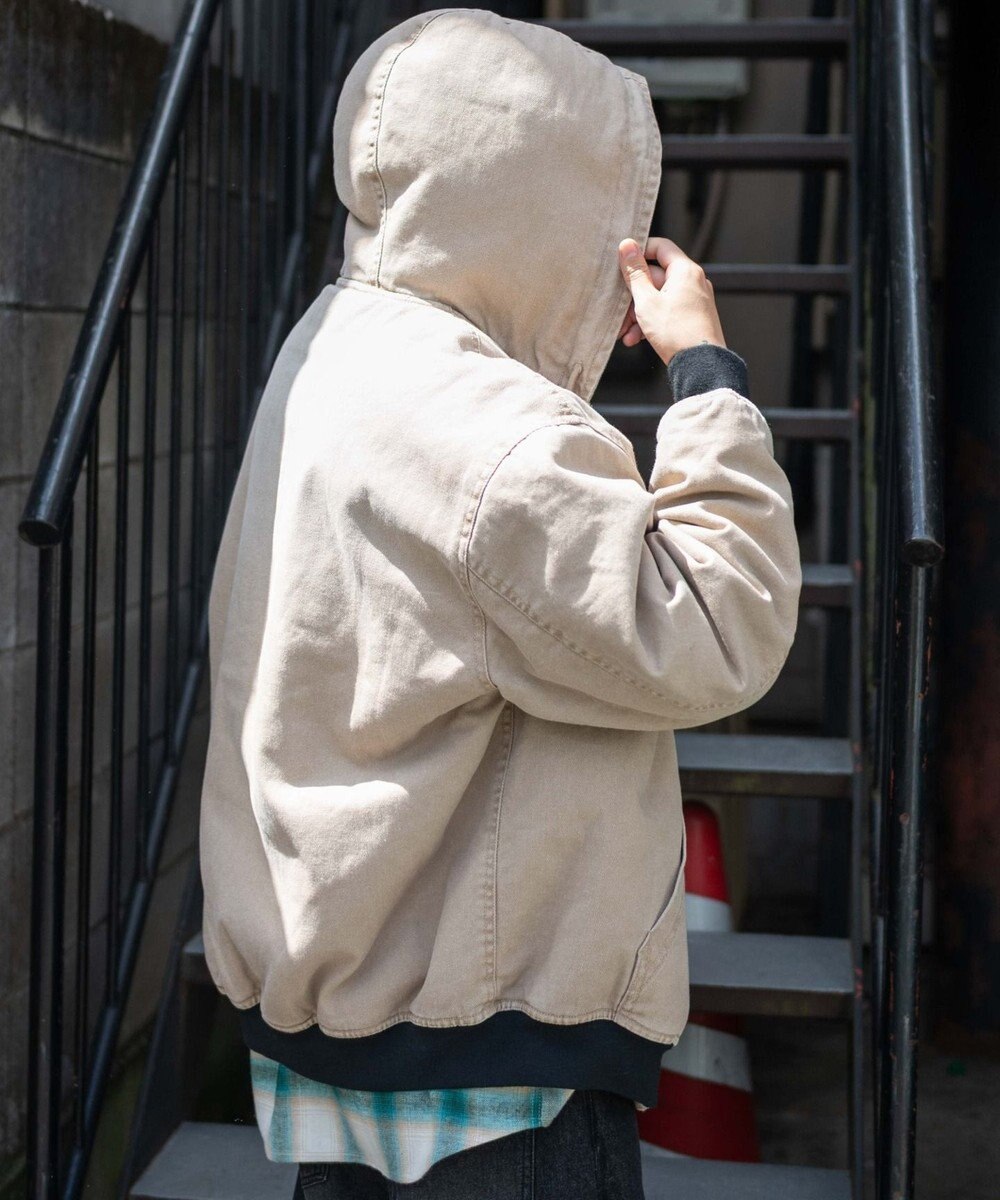 WEGO 【ユニセックス着用ITEM/MLサイズ展開】ワーカーズボアフードブルゾン 