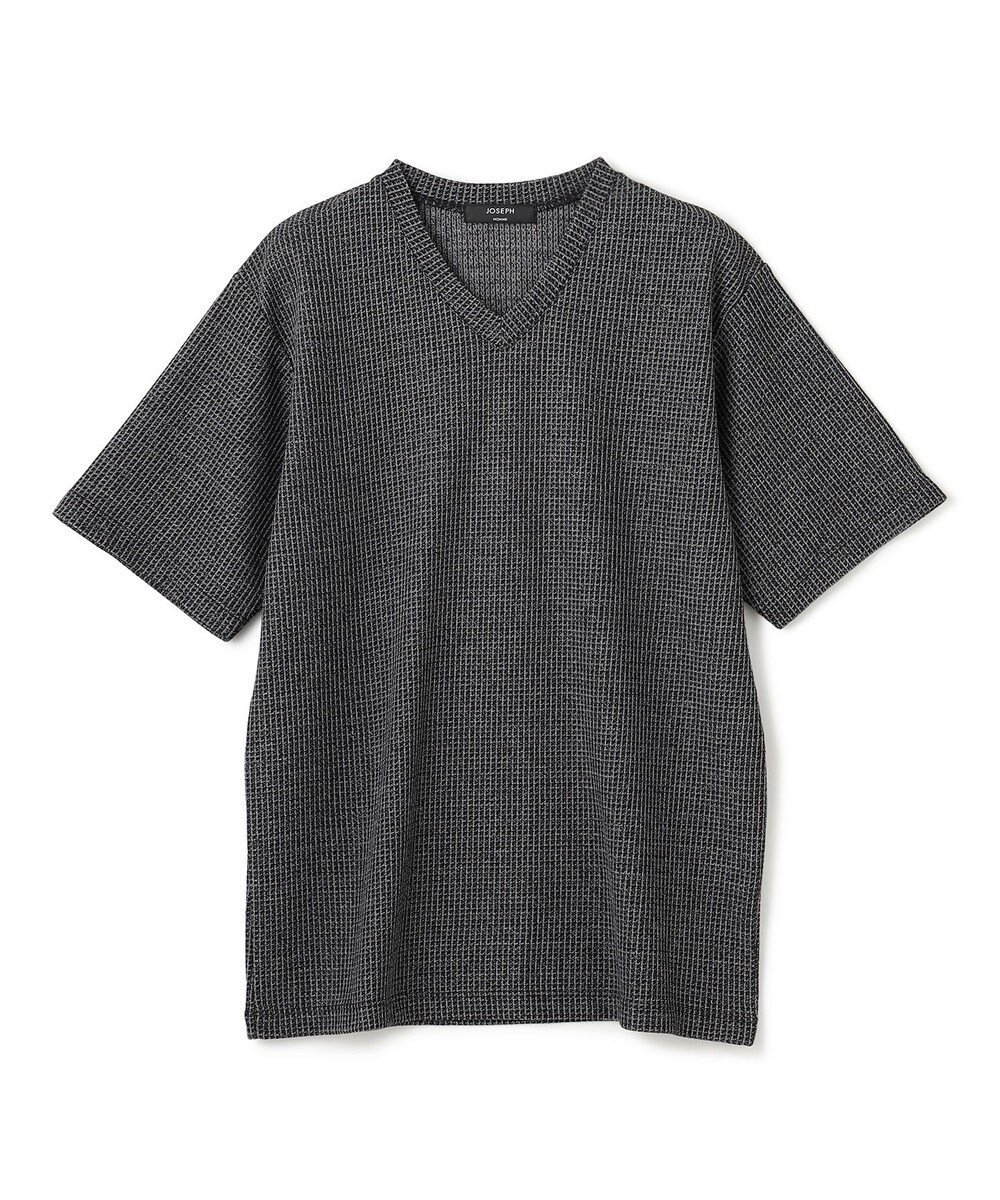 JOSEPH HOMME 新素材【清涼感】メランジクロスジャージー　Vネック半袖カットソー 