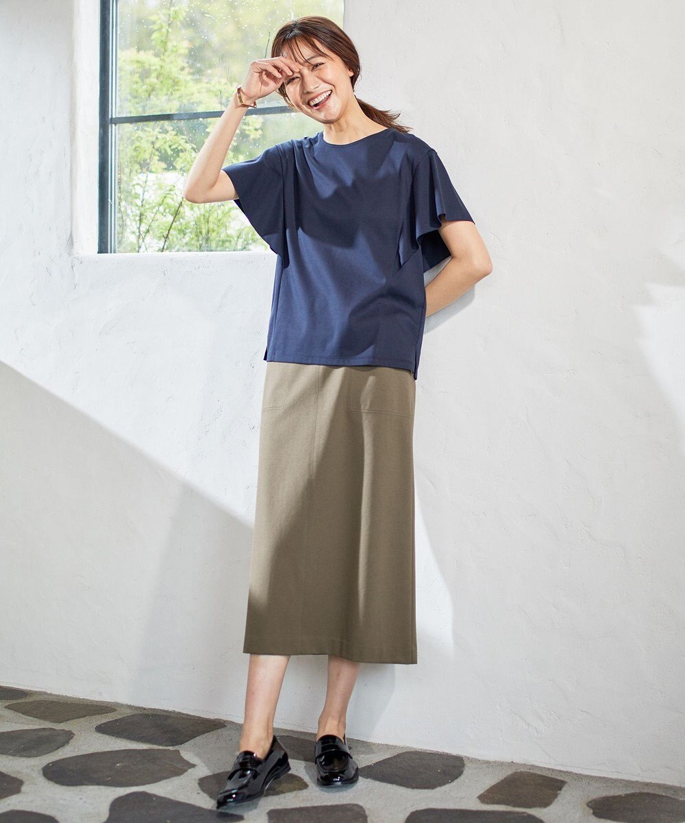 J.PRESS LADIES 【洗える】ライトカルゼハイゲージ スカート 