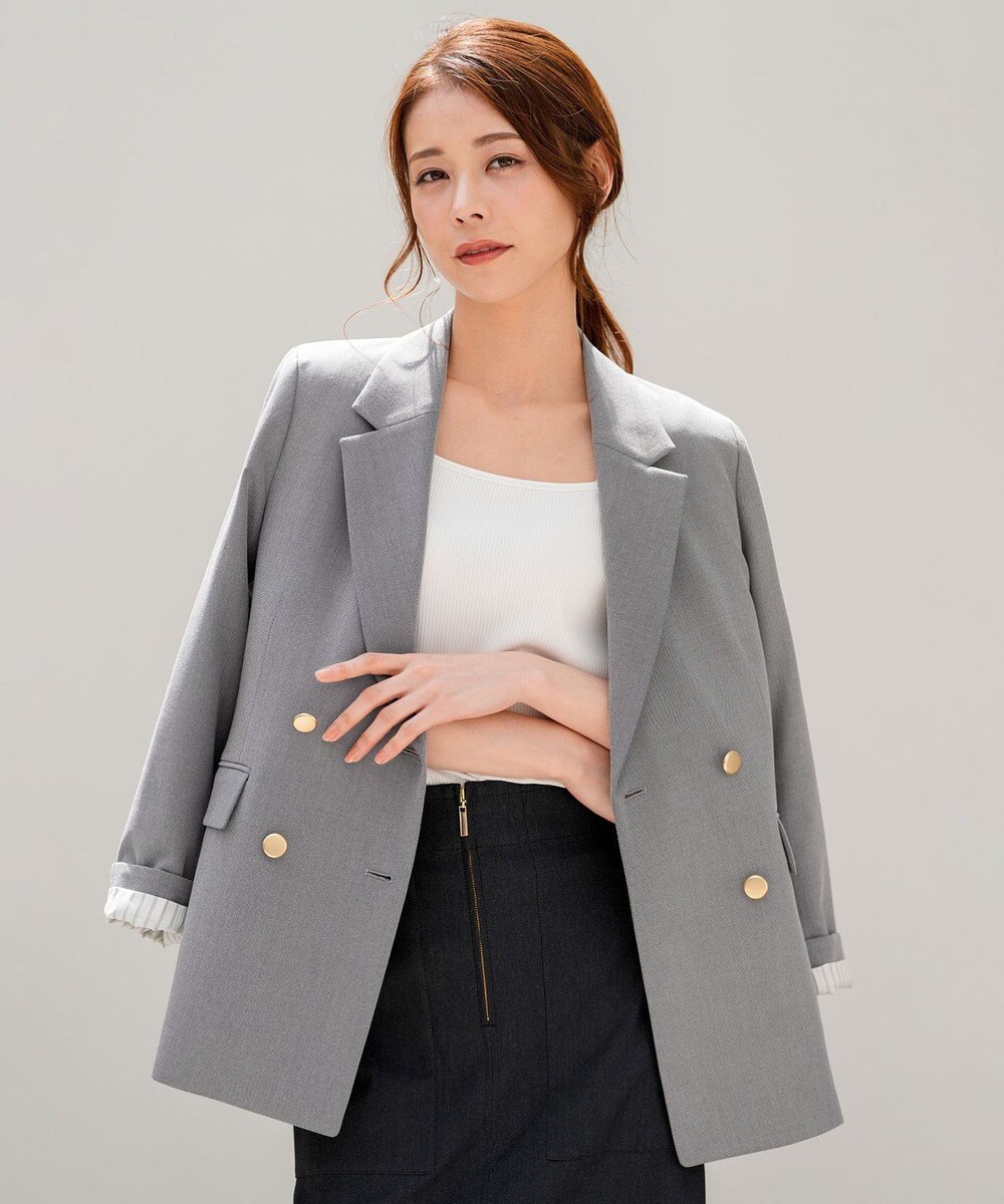 ANY SIS L 褒めらレディストレッチ テーラード ジャケット 