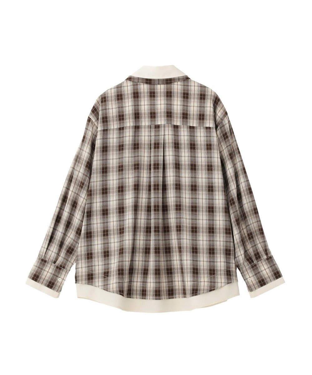 CRAFT STANDARD BOUTIQUE レイヤードライクチェックシャツ 