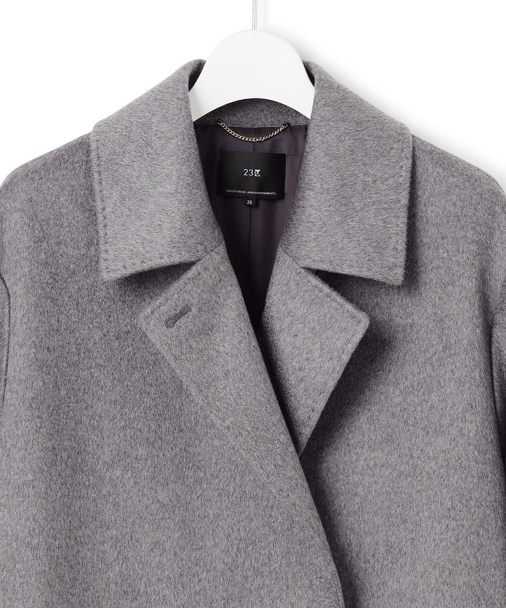 23区 S COLOMBOカシミヤビーバー ダブルフロント チェスターコート 