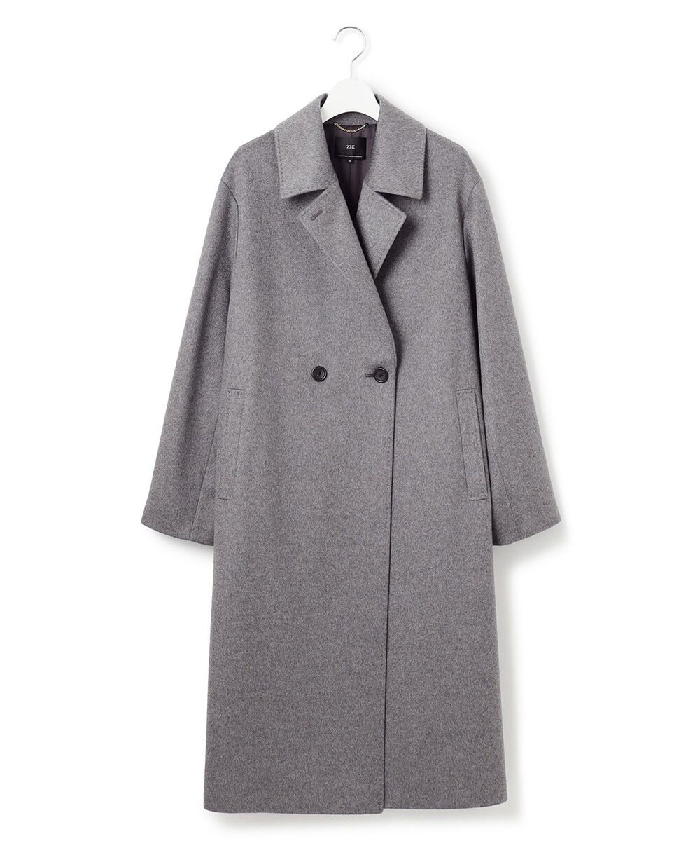 23区 S COLOMBOカシミヤビーバー ダブルフロント チェスターコート 