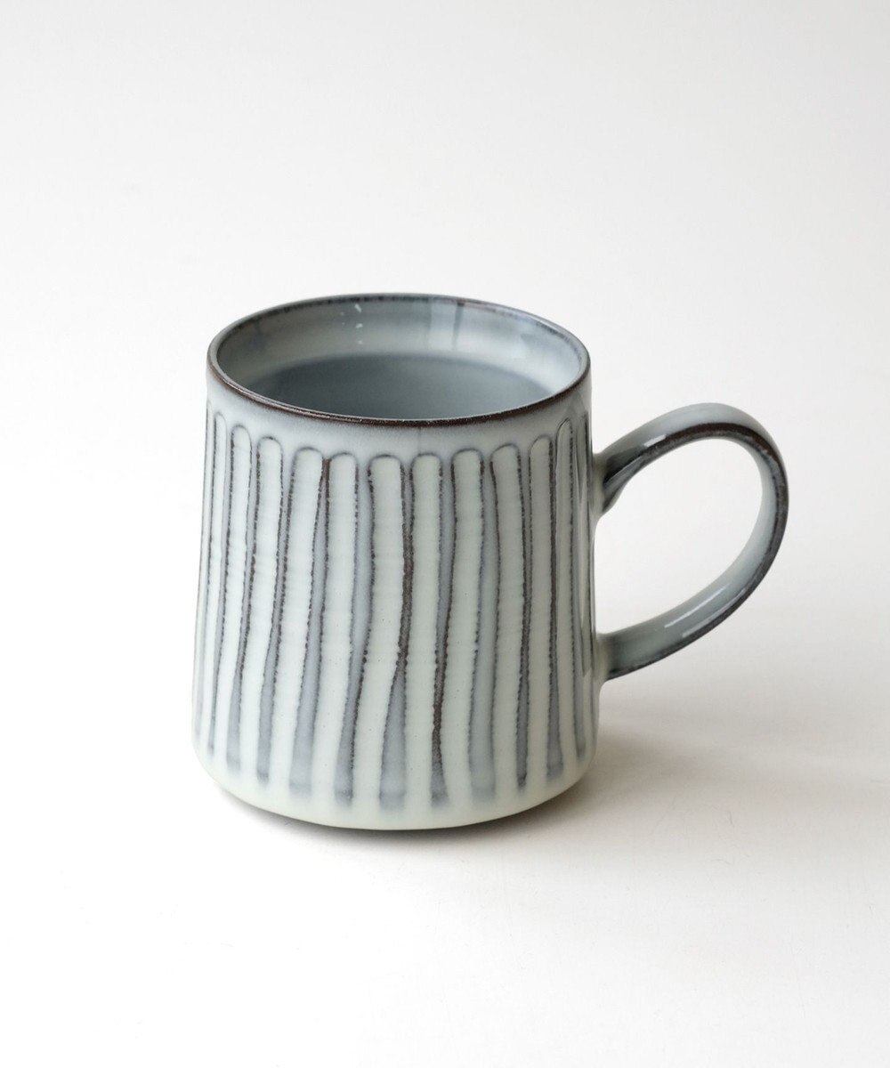 たち吉 【たち吉】粉引しのぎマグ（ストライプ）〈１個〉波佐見焼 