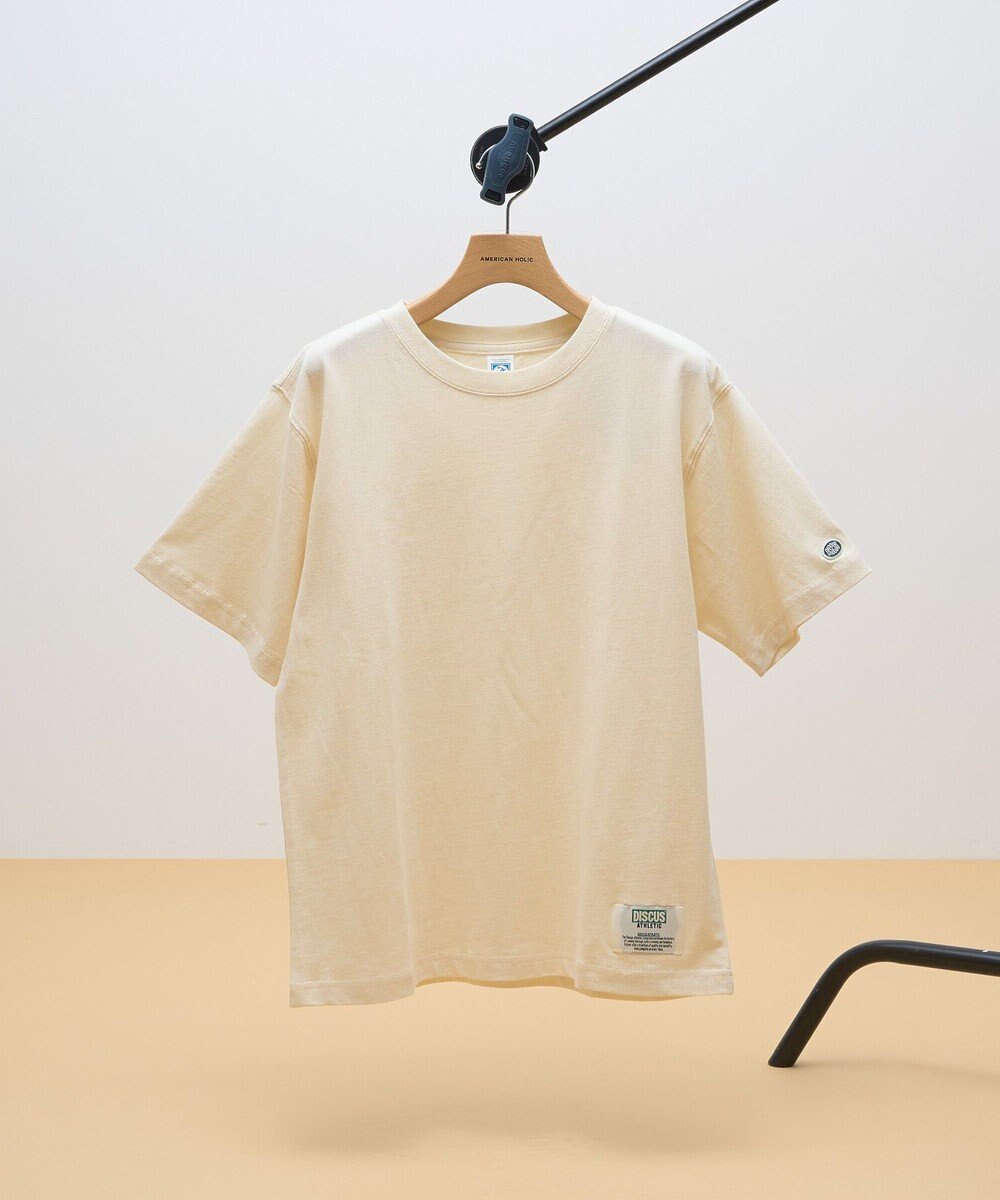 AMERICAN HOLIC DISCUS パウダーブリーチ加工Tシャツ 