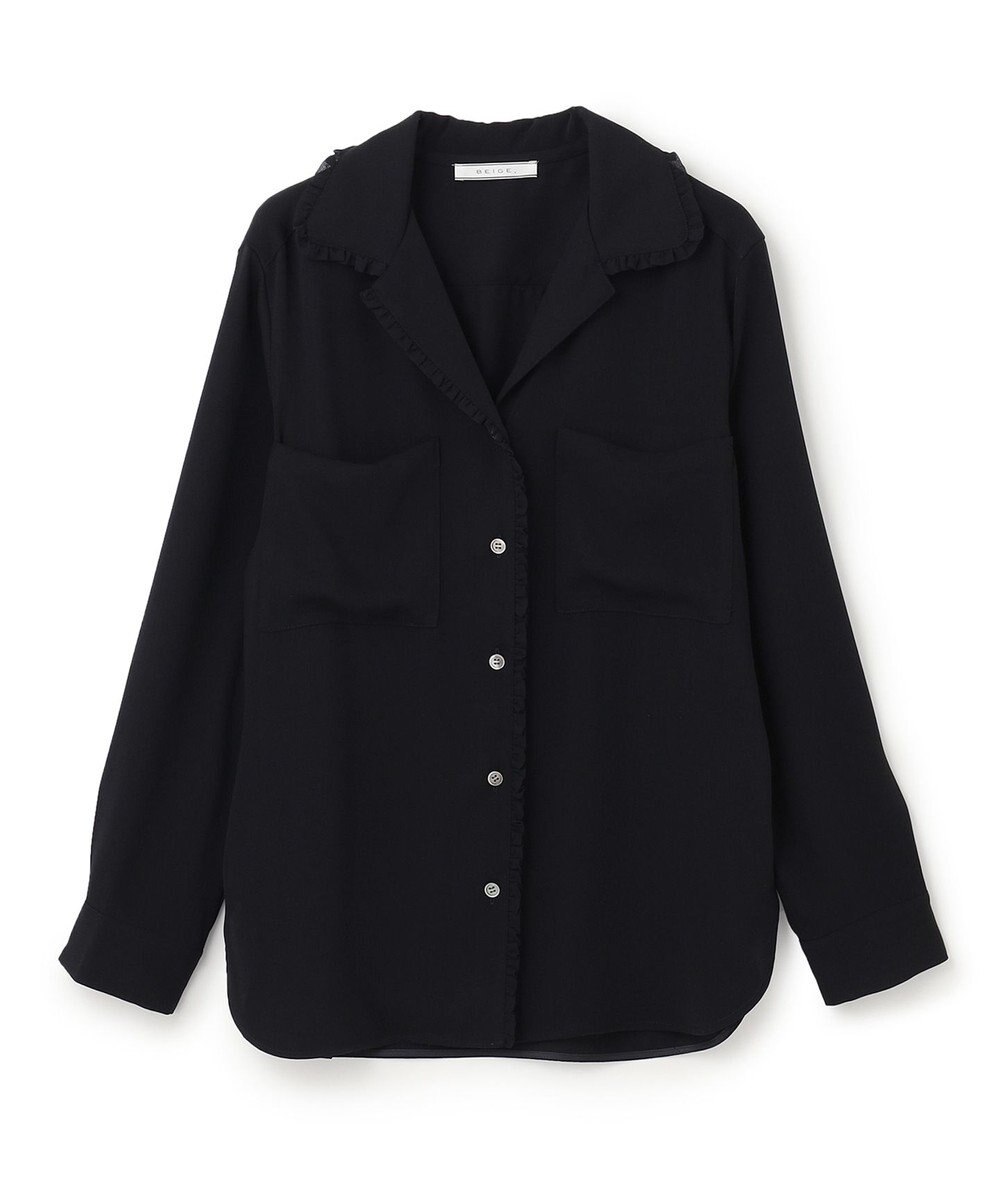 BEIGE， DANDELION / ギャザーフリルブラウス 