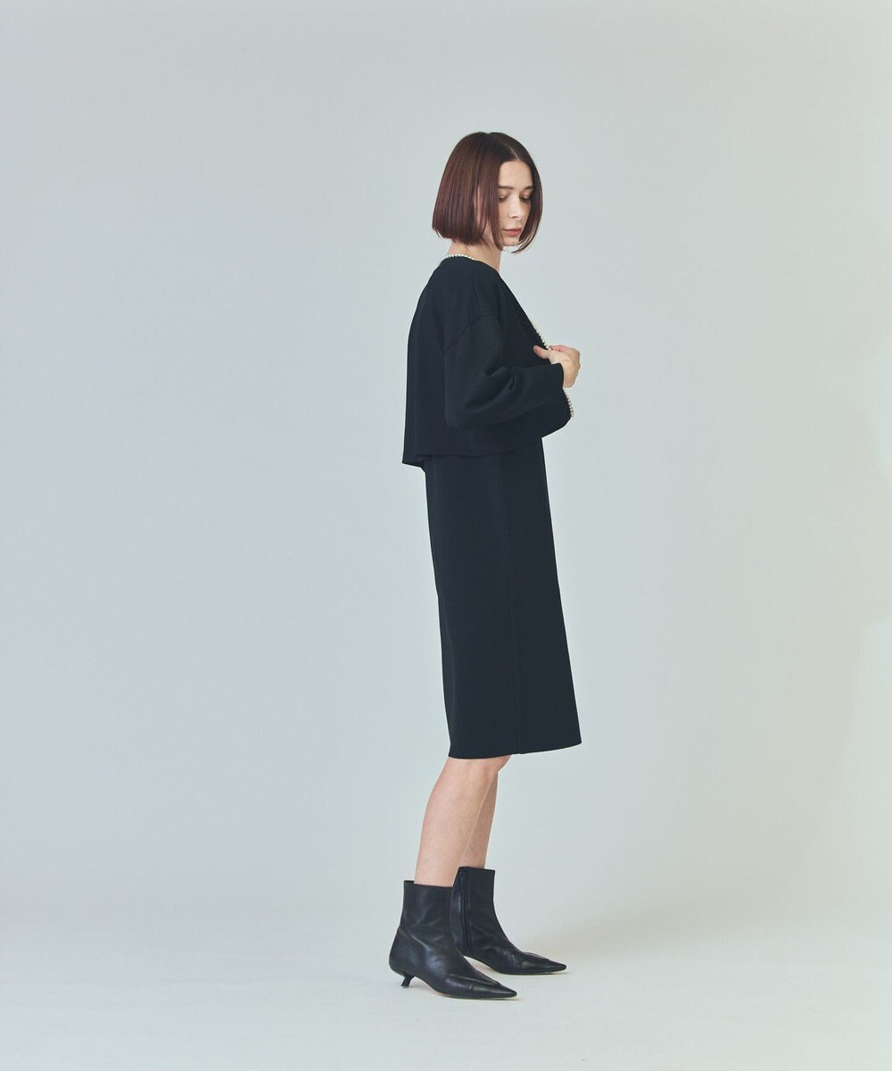 GRACE CONTINENTAL パールショートカーディガン 